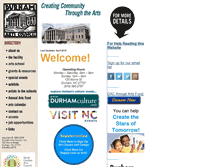 Tablet Screenshot of durhamarts.org